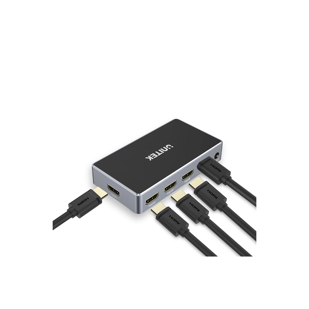 Unitek 4K HDMI Switch 5 In 1 Out in Qatar Unitek 4K HDMI Switch 5 In 1 Out in Qatar